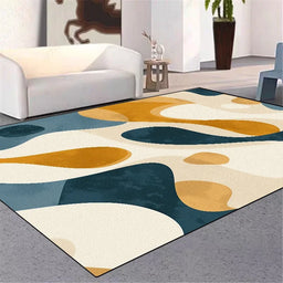 Modern Geometric Abstraction Large Carpet for Living Room Decor Sofa Area Rug
