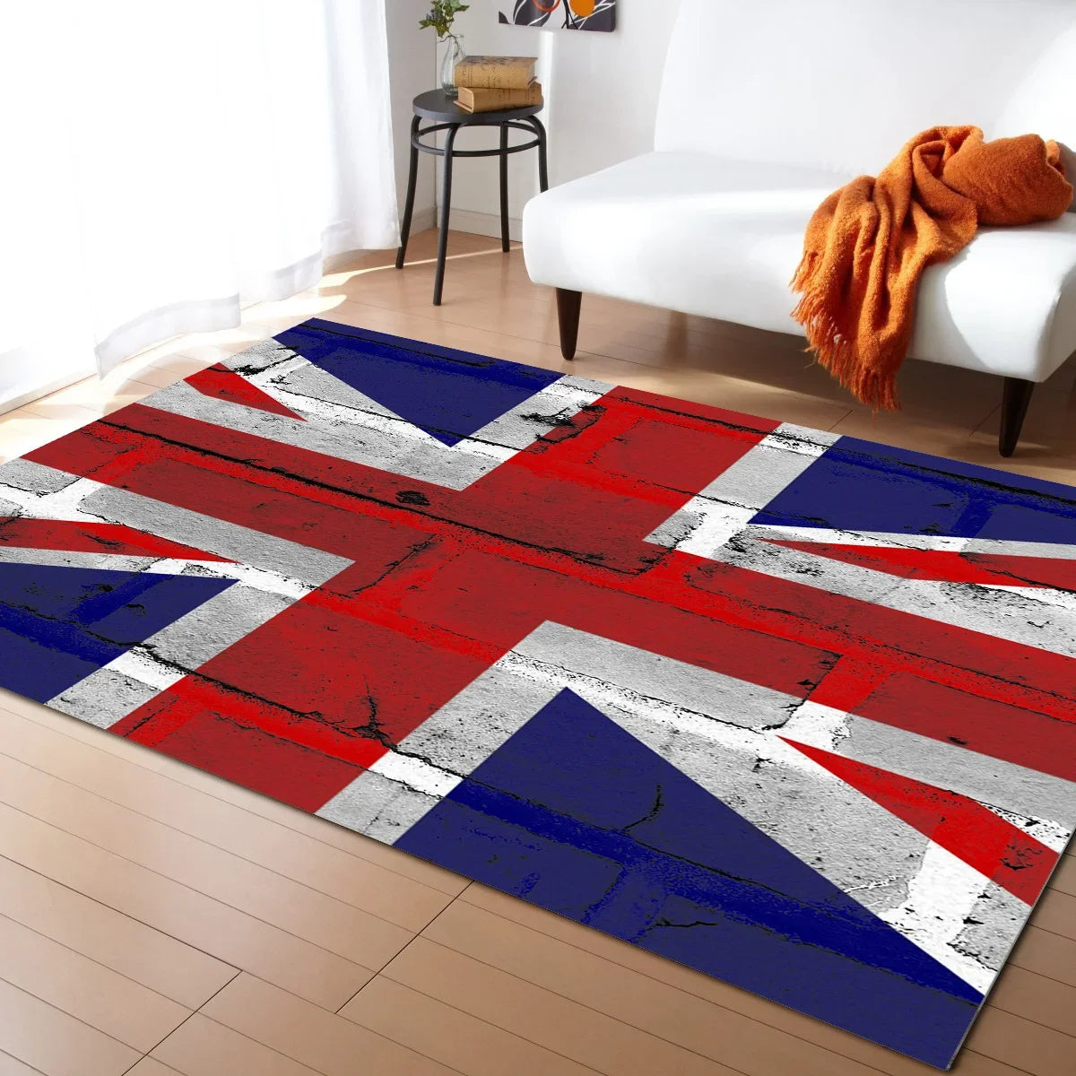 Retro British Flag Pattern Carpet for Living Room Large Area Rugs Bedroom Carpets Modern Home Living Room Decor Floor Mat Rug