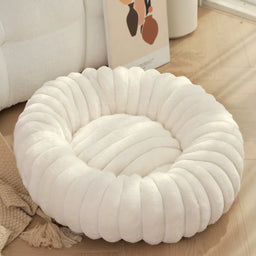 Round Pet Bed for Large Dog, Winter Warm Cat Sofa Bed Washable Large Dog Bed All Seasons Available