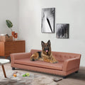 Pet Sofa Bed:  Waterproof Sofa-Type Dog Bed Pet Snuggle Lounge Bed with Removable Cushion