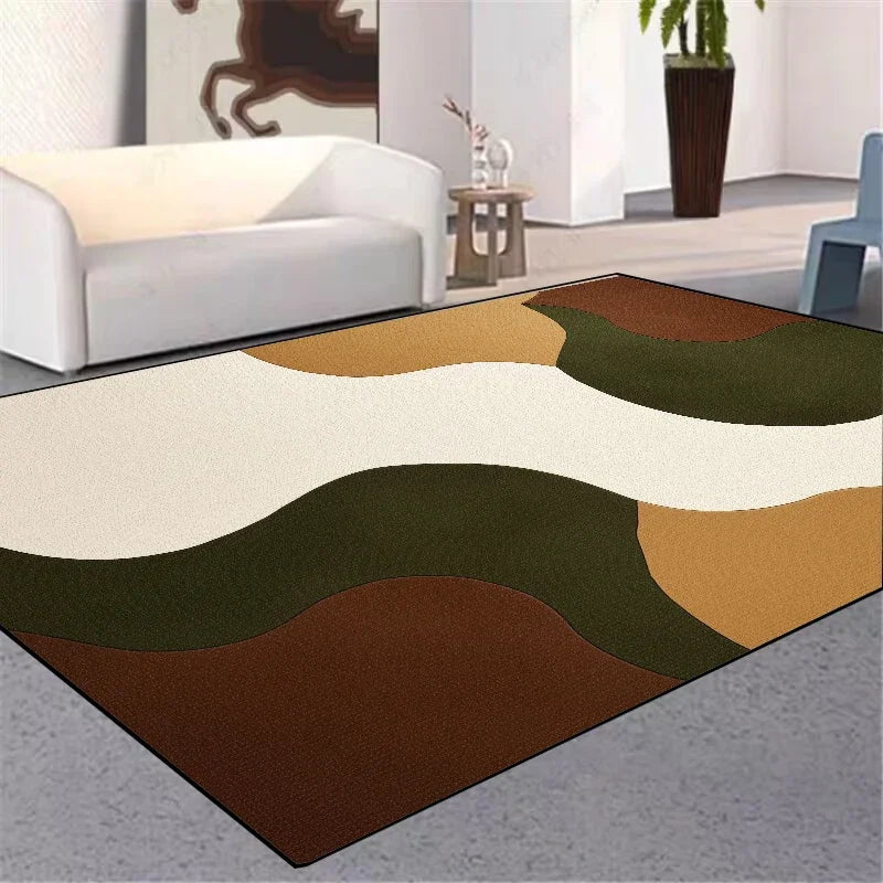 Modern Geometric Abstraction Large Carpet for Living Room Decor Sofa Area Rug