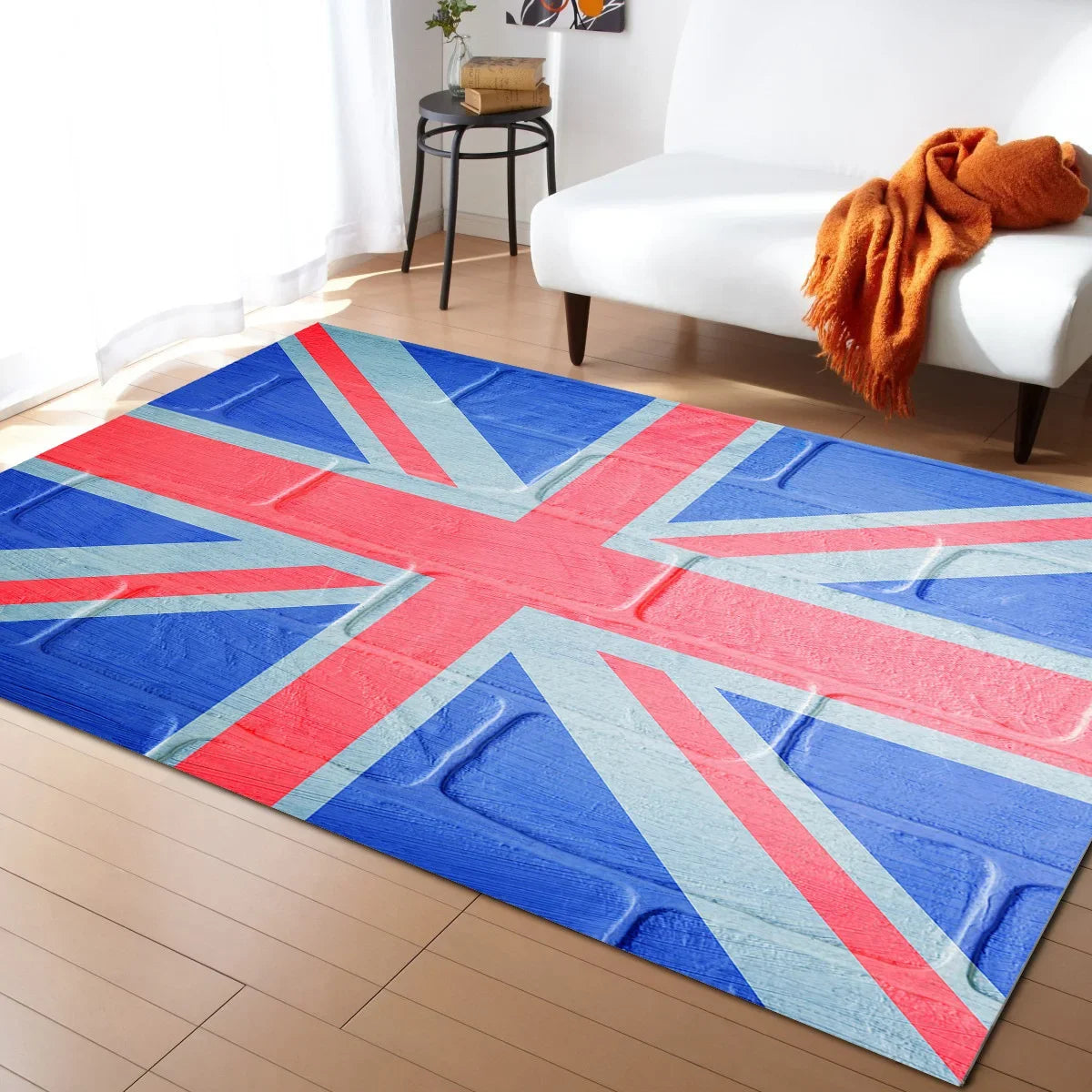 Retro British Flag Pattern Carpet for Living Room Large Area Rugs Bedroom Carpets Modern Home Living Room Decor Floor Mat Rug