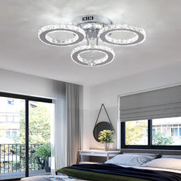Modern Crystal Ceiling Chandelier Lamp for Living Room Pendant Light Home Art Decora Lustre Ceiling Luminaire for Dining Bedroom