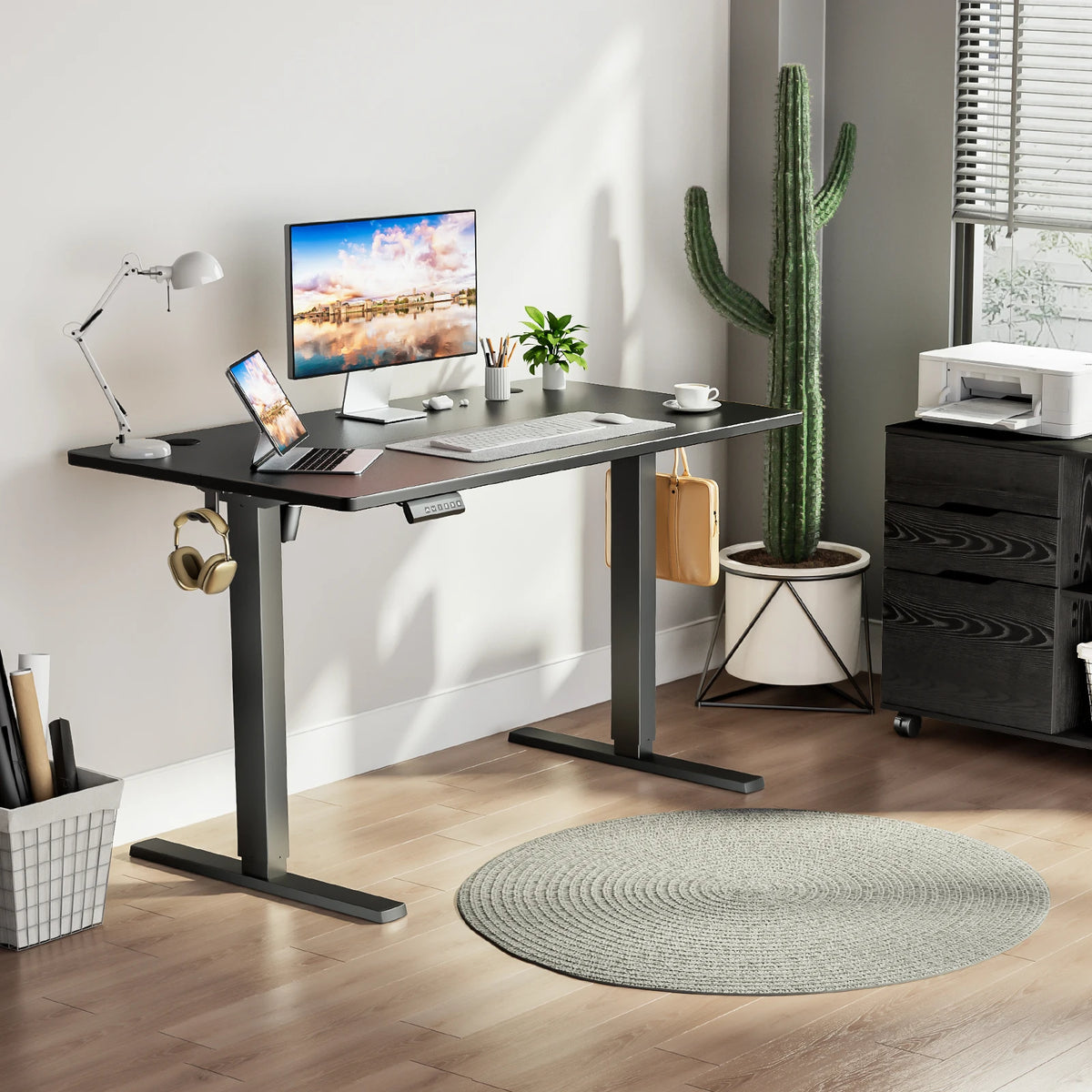 Electric Standing Desk Height Adjustable 40X24 Inch Stand up Sit Stand Computer Desk Workstation Ergonomic Work Table