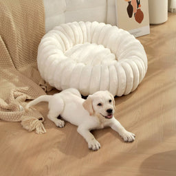 Round Pet Bed for Large Dog, Winter Warm Cat Sofa Bed Washable Large Dog Bed All Seasons Available