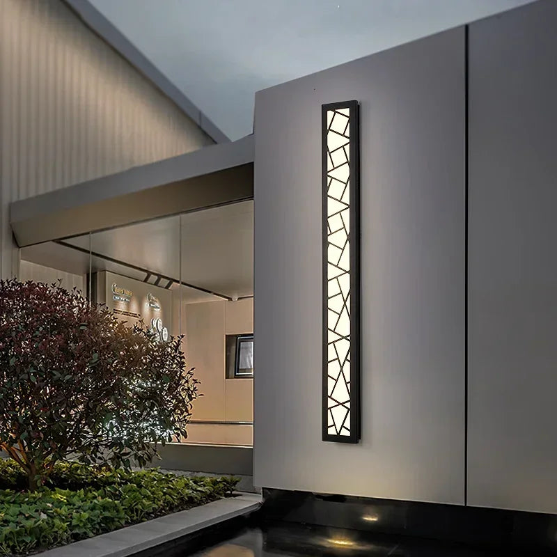 2025 Outdoor Wall Light Courtyard Long LED Wall-Light Modern IP65 Waterproof Villa Porch Garden Wall Lamp Exterior Wall Sconces