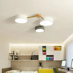 Nordic Wood LED Kids Room Ceiling Light