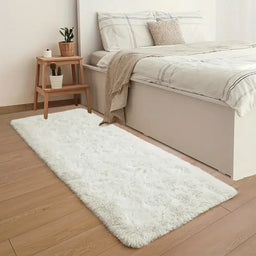 Soft and Fluffy Long Pile Carpet, Easy-Care and Machine Washable Living Room Sofa Rug, Bedside Rug for Bedroom Home Decor