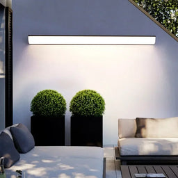 Modern Waterproof Long Strip Wall Lamp Minimalist Outdoor Wall Lights Garden Villa Porch Courtyard Decor Sconce Light