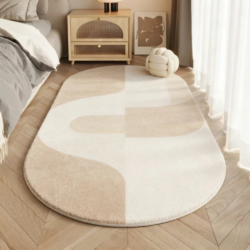 Light Minimalist Carpets for Living Room Cream Style Bedroom Decor Plush Carpet Fluffy Soft Beige Area Rug Home Thick Floor Mat