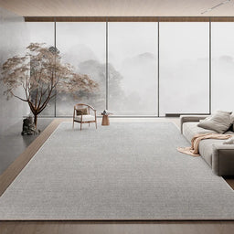 Plain Color Living Room Carpet Stain Resistant Easy Care Wash Free Light Luxury Large Rug for Sofa Bedroom