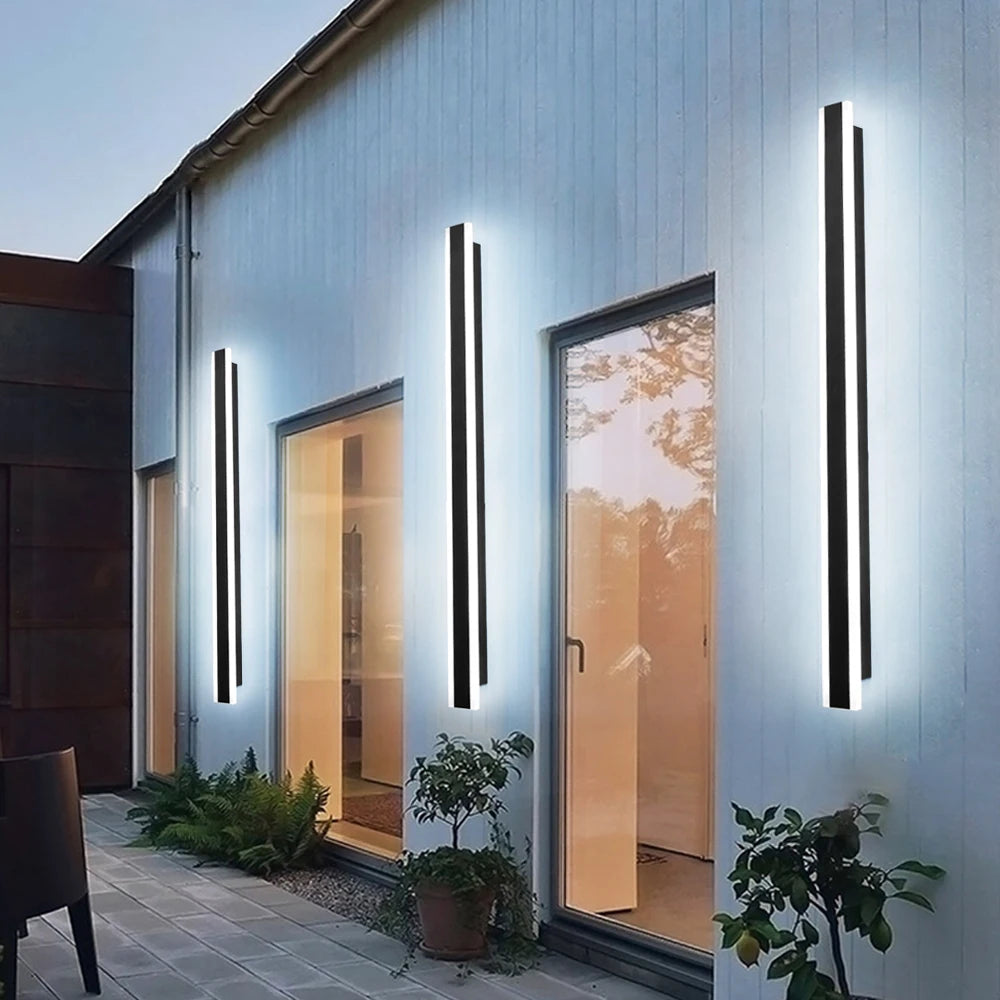 Outdoor LED Wall Light Waterproof IP65 Long Wall Lamps LED Garden Lighting Villa Porch Light Outdoor Decoration Lighting