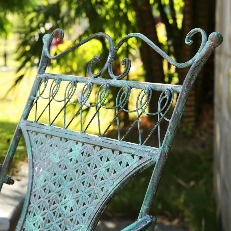 Outdoor Garden Table and Chair Outdoor Backrest Rocking Chair Terrace Leisure Chair Patio Lounger