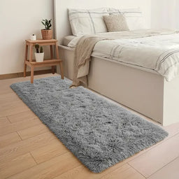 Soft and Fluffy Long Pile Carpet, Easy-Care and Machine Washable Living Room Sofa Rug, Bedside Rug for Bedroom Home Decor