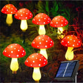 8/12/20 Head Solar Mushroom Lights Stake Garden Decor, Festive Christmas Fairy Lights for Outdoor Yard, Wedding Party Atmosphere