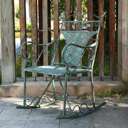 Outdoor Garden Table and Chair Outdoor Backrest Rocking Chair Terrace Leisure Chair Patio Lounger