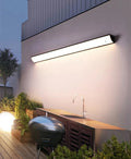 LED Waterproof Wall Lamp IP65 Outdoor Long Strip Villa Courtyard Garden Exterior Wall Decoration Wall Washing Lamp White Black