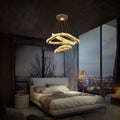 Led Crystal Ceiling Lamp Modern Pendant Light K9 Chandelier Triangle Chrome Plafonier Fixture Dining Living Room Decor Luminaire