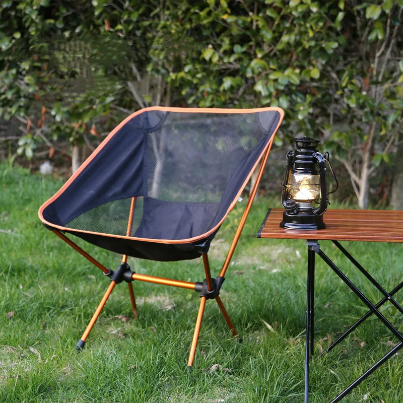 Portable Outdoor Folding Chair, Ultra-Light Camping Beach Leisure Lounge Chair, Outdoor Fishing , Hiking Beach Tools