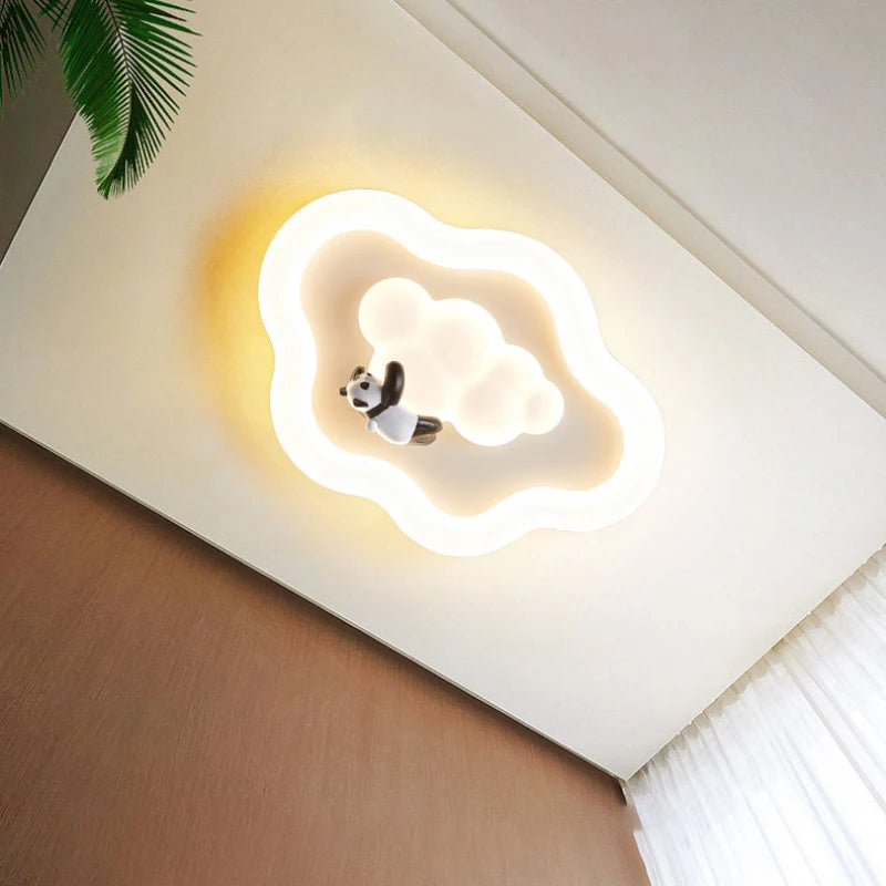 Cloud Light LED Children'S Room Baby Room Ceiling Lights Modern Cream Style Nursery Decor Boy Girl Bedroom Cloud Ceiling Lamps