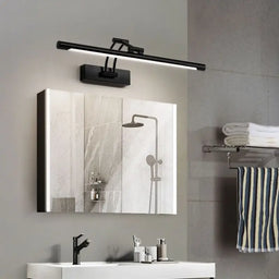 QUASHION Bathroom Mirror Wall Lamp LED Metal Foldable Cabinet Sconce