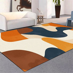 Modern Geometric Abstraction Large Carpet for Living Room Decor Sofa Area Rug