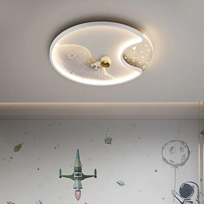 Luminaire Modern Astronaut Led Ceiling Lamp Children Kids Boy Bedroom Light Surface Mounted Led Ceiling Light