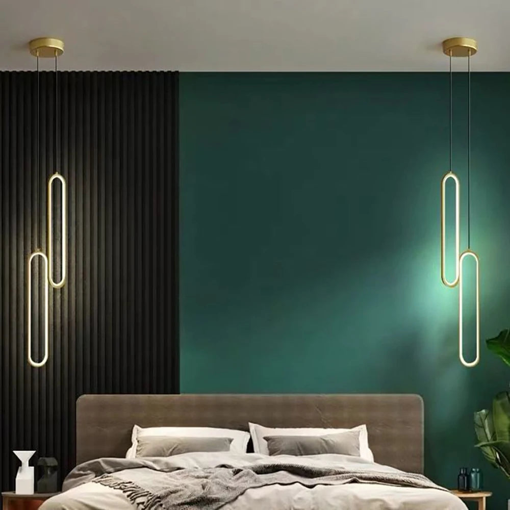 Minimalist Pendant Light for Hotel Bar Decoration Aluminium Nordic Pendant Lamp for Kitchen Island Bar Chandelier Coffee Shop