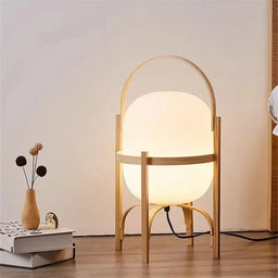 Cole Cestita Floor Lamp Art Modern Simple Led Wood Light Living Room Study Bedroom Bedside Lamp Home Restaurant Decoration Light