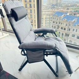 Foldable Recliner Chair Office Nap Chair Adjustable Lounge Sofa Bed Multifunctional Leisure Rocking Chair Ergonomic Home Balcony