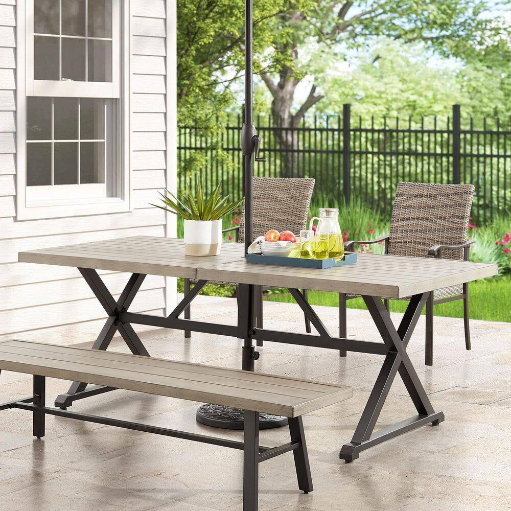 AZUR Rectangular Metal Outdoor Dining Table
