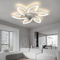 Flower Shaped LED Ceiling Fan Light APP Remote Control 6 Speed Silent Fan Living Room Bedroom Dining Room Home Decor Fan Lamp