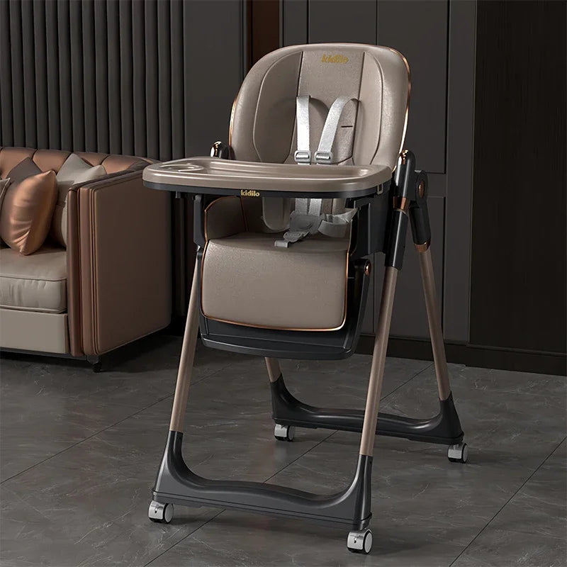 Baby Dining Chair, Children'S Dining Table, Adjustable Sitting and Sleeping, One Click Folding, Multifunctional Table Chair