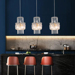 Modern Crystal Ceiling Lamp Glass Pendant Light Living Dining Room Nordic Chandelier Home Hotel Decor Luminaire Bright Fixture