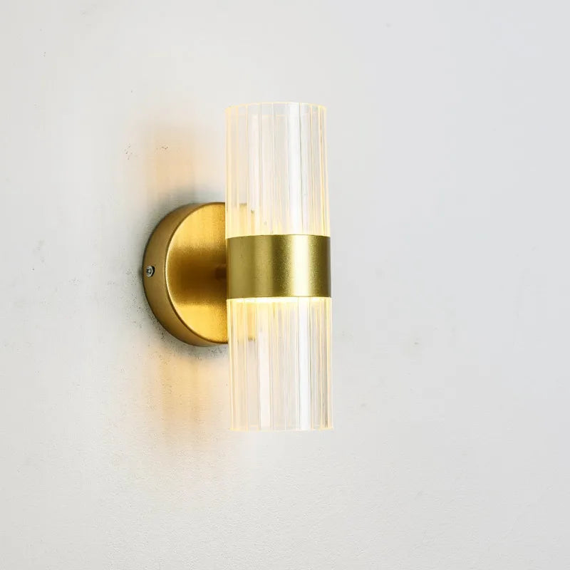 Nordic Black Glass Wall Sconce Lamp