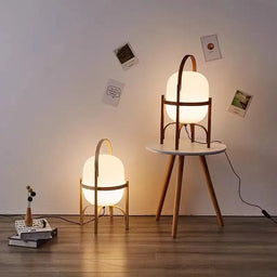 Cole Cestita Floor Lamp Art Modern Simple Led Wood Light Living Room Study Bedroom Bedside Lamp Home Restaurant Decoration Light
