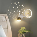 QUASHION Modern Children Wall Lamp Star Projector LED Bedroom Decoration Sconce Light Astronaut Kid Room Nordic Lighting Fixture