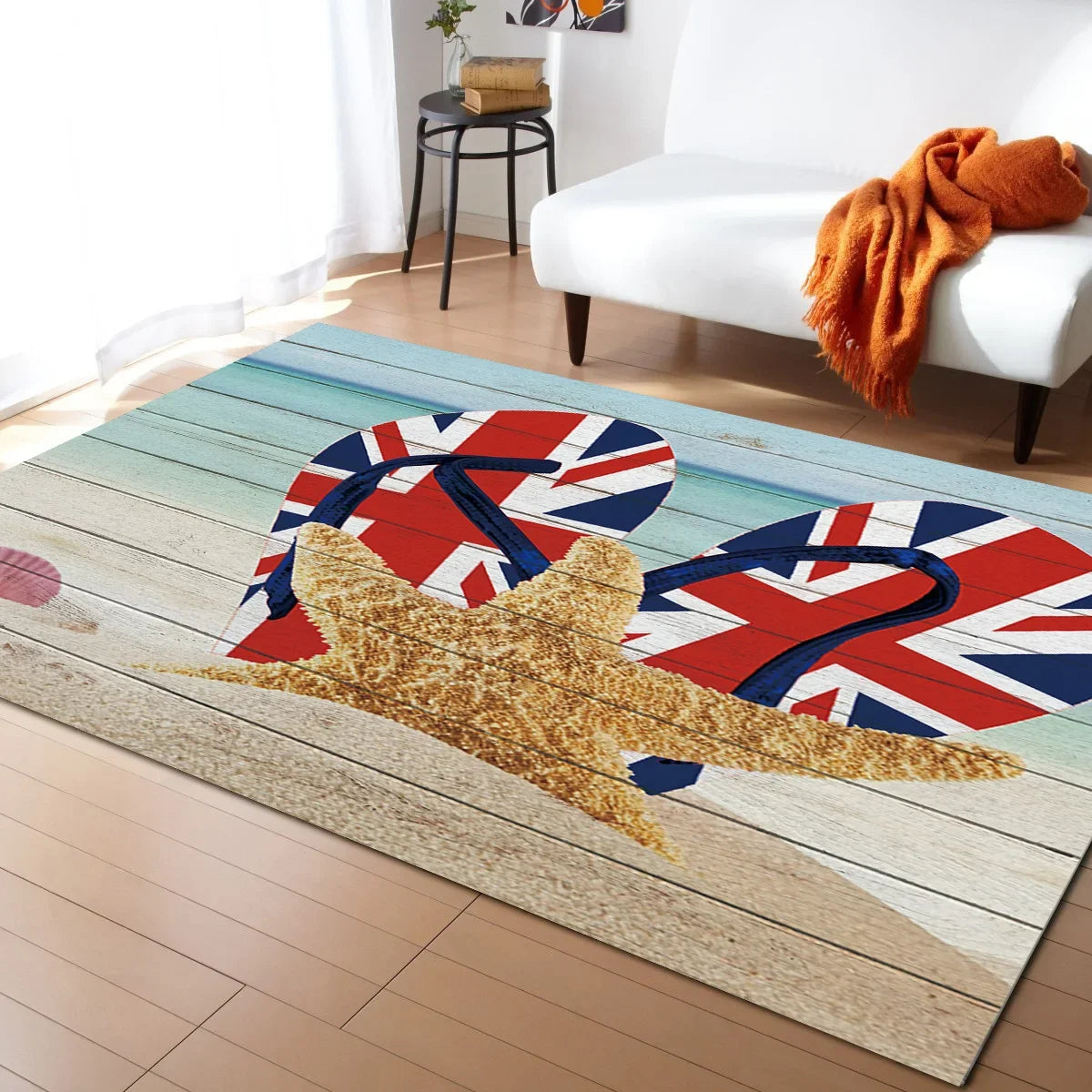 Retro British Flag Pattern Carpet for Living Room Large Area Rugs Bedroom Carpets Modern Home Living Room Decor Floor Mat Rug