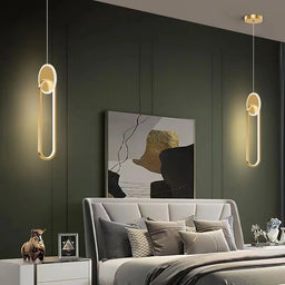 Room Decor Ring Lustres Lamparas Colgantes Para Techo Chandeliers Luminaria Suspension Pendant Lights Lamps Luminaire Suspendu