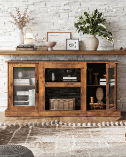 58-Inch Farmhouse TV Stand for 65-Inch TVs
