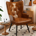 Accent Chair Upholstered PU Leather High Back Armchair
