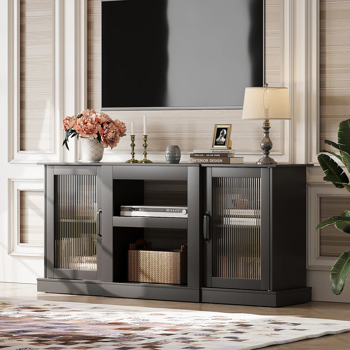 58-Inch Farmhouse TV Stand for 65-Inch TVs