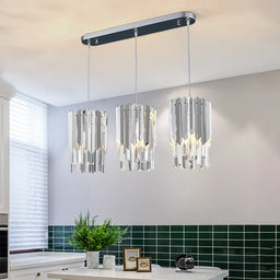 Small Round Gold K9 Crystal Chandelier