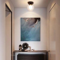 Nordic Round Glass Ball Ceiling Light