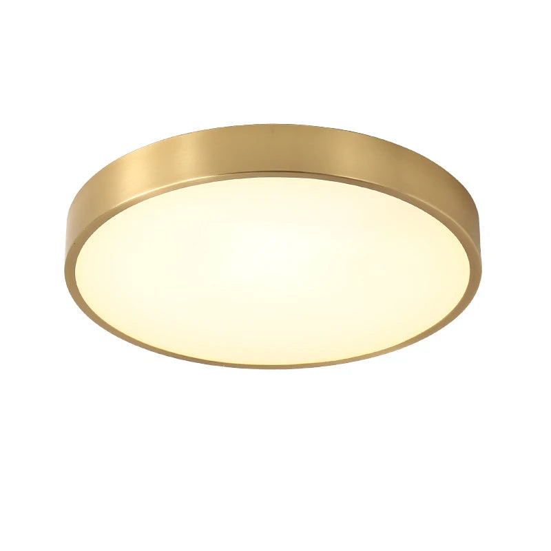 Nordic Copper LED Ceiling Light