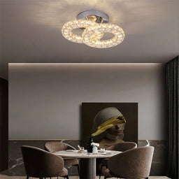 K9 Crystal Led Ceiling Light in dining room