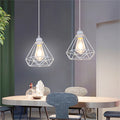 Industrial Wrought Iron Ball Pendant Light