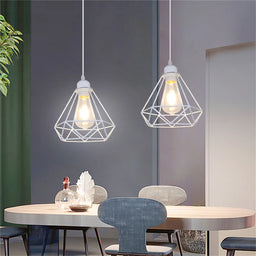 Industrial Wrought Iron Ball Pendant Light