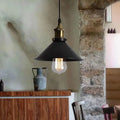 Vintage Industrial Wrought Iron Pendant Light