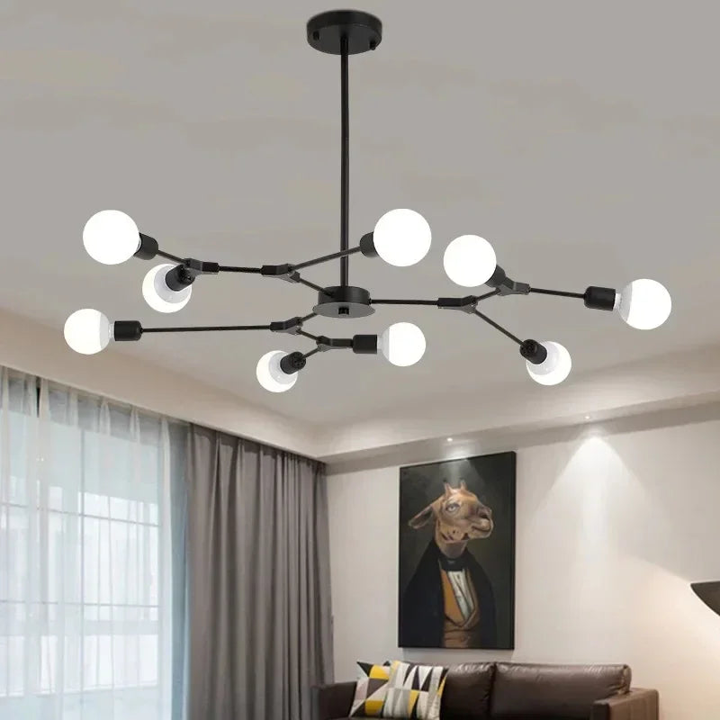 Modern Sputnik Molecular Branch Chandelier